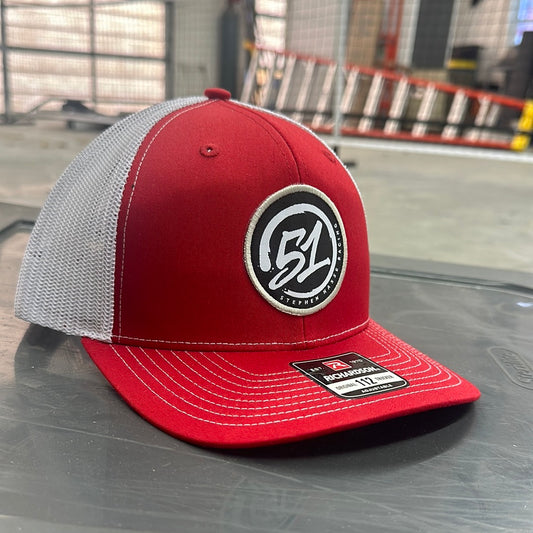 #51 Red & White Snapback - Stephen Nasse Racing